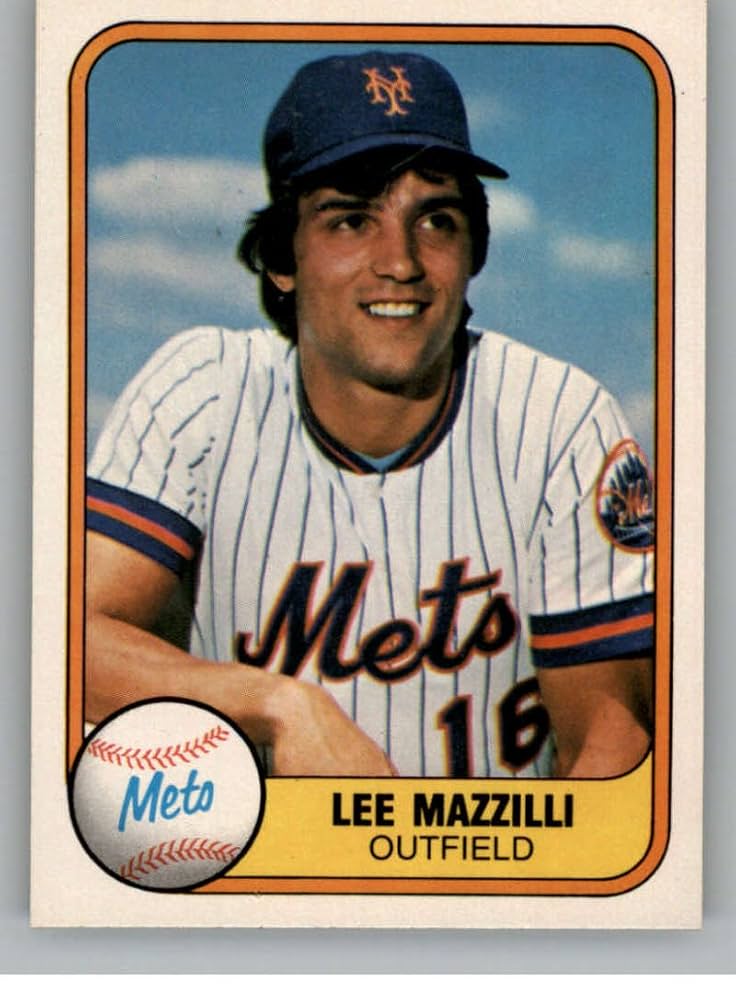Amazon.com: 1981 Fleer #316 Lee Mazzilli New York Mets